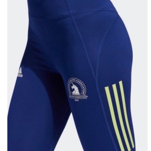 NWT 2022 Boston Marathon Adidas Women's Leggings - Picture 1 of 4